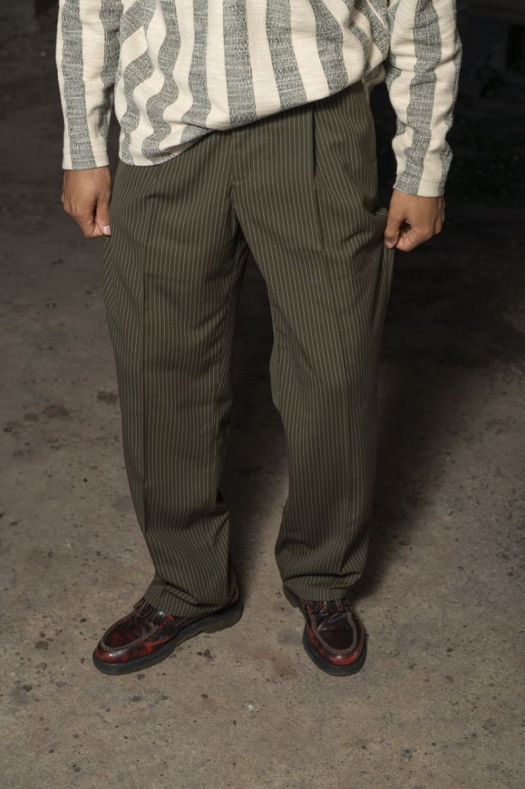  GREEN PINSTR